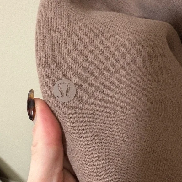Women’s XL Lululemon Midrise Wideleg Taupetastic Sweatpants - Picture 7 of 8